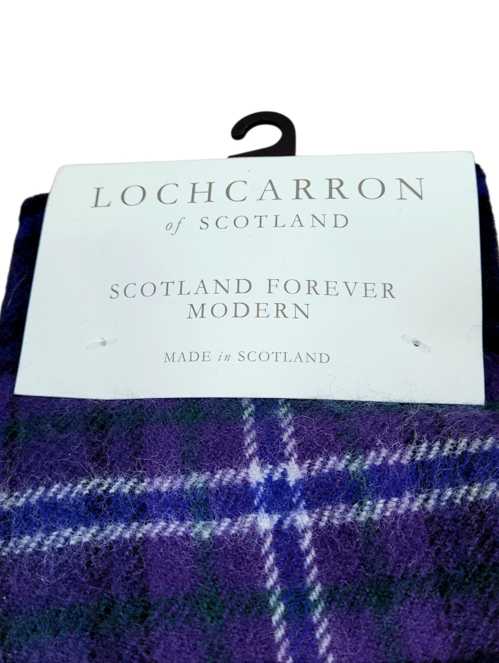 NWT Lochcarron Of Scotland Lambswool Scarf Scotland Forever Modern Tartan - Picture 9 of 11